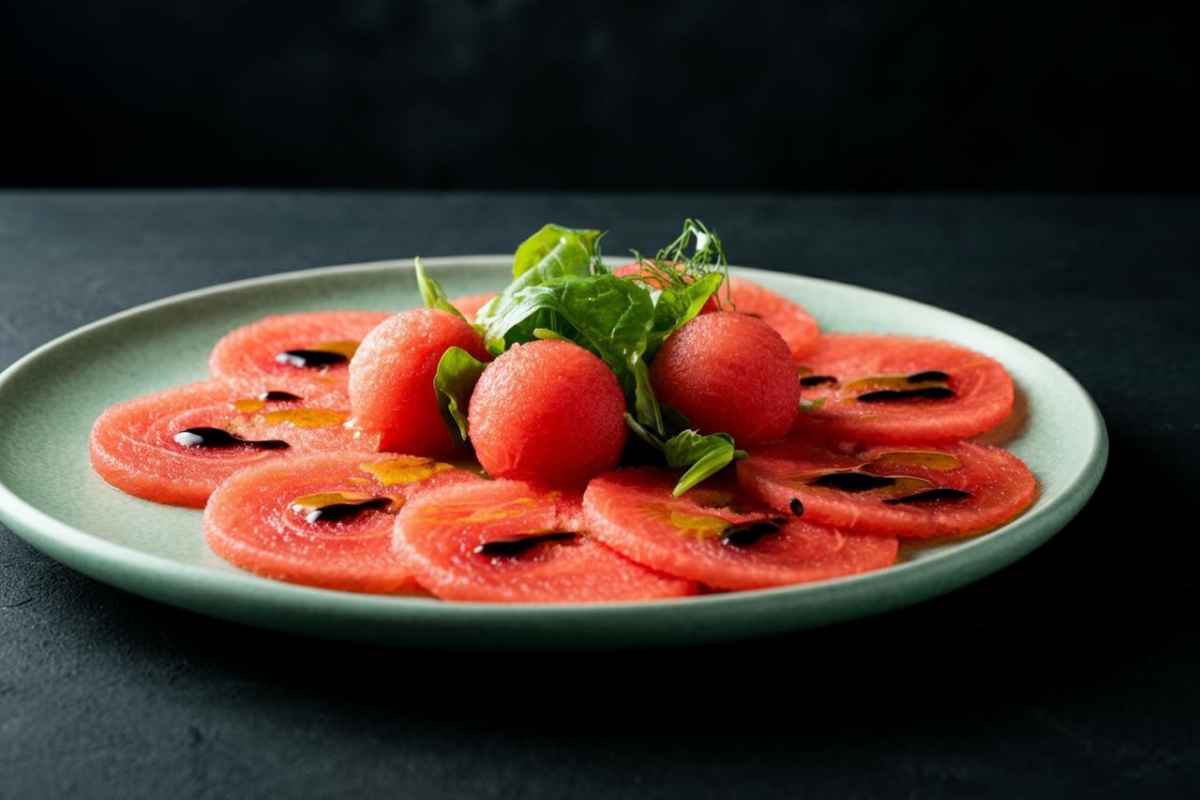 Carpaccio piatto estivo