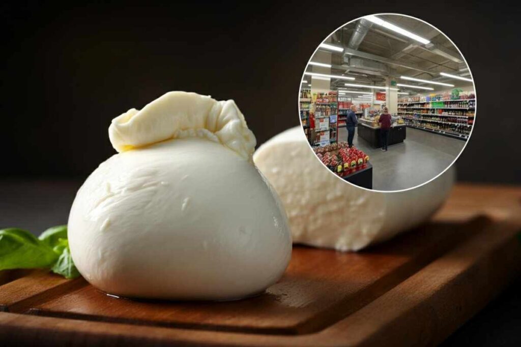 Mozzarella di bufala, supermercato