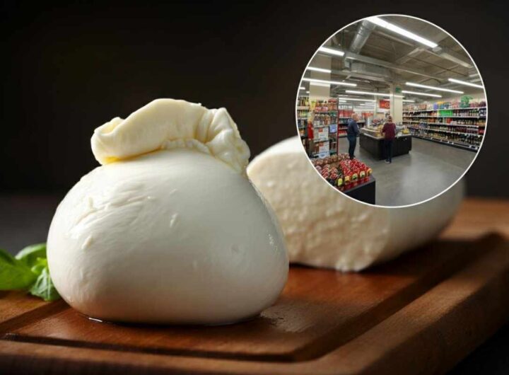 Mozzarella di bufala, supermercato