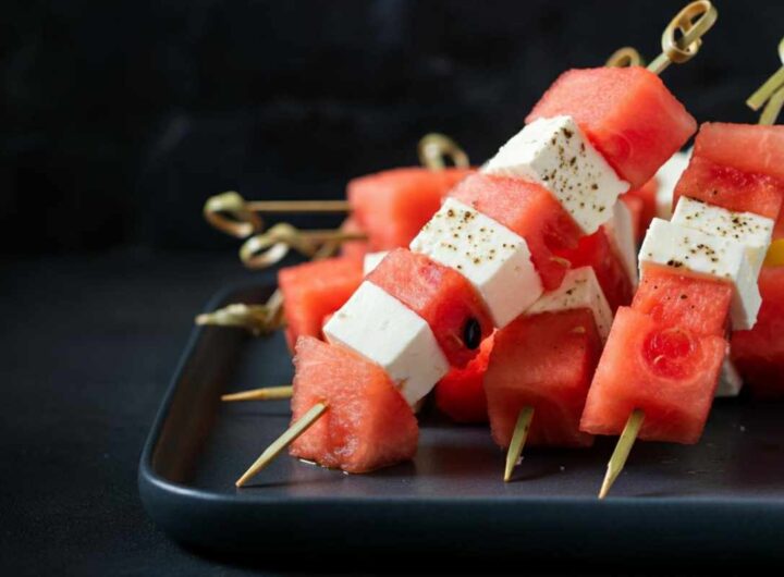Spiedini di anguria e feta